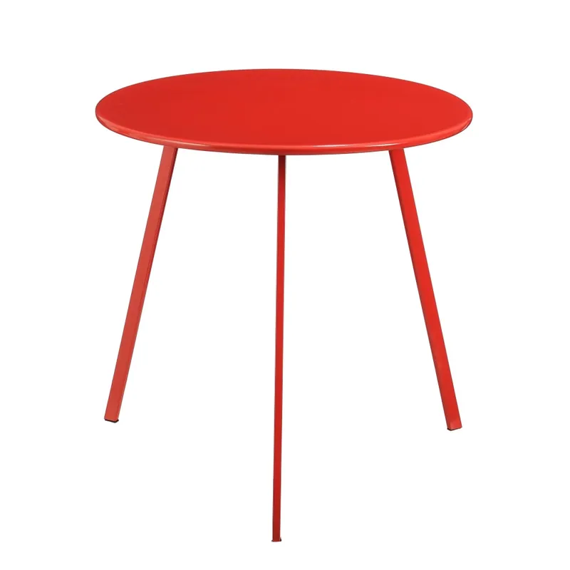 Mesa de jardín auxiliar Mica SEATLE roja 50x50m Disponible Ahora