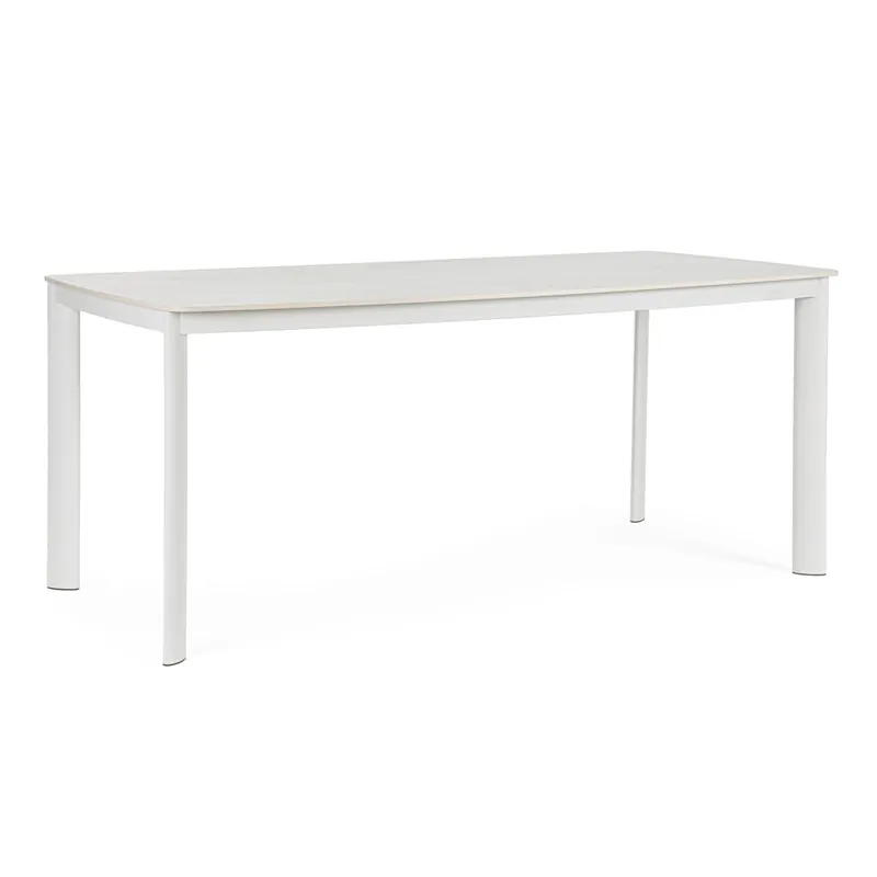 Mesa de comedor exterior Bizzotto ALCORA blanco Oferta