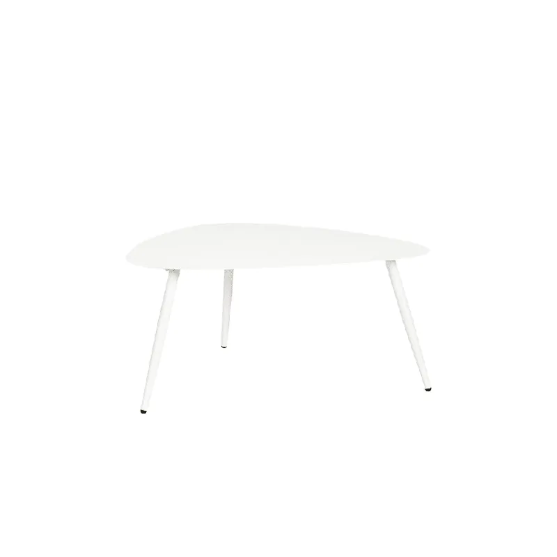 Mesa auxiliar Bizzotto YVONNE CURVA blanco Imprescindible (Must-Have)