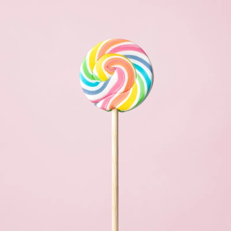 Nuevo Modelo Piruleta redonda de colores