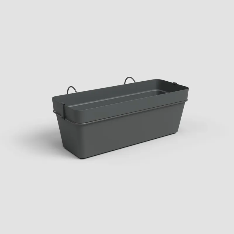 Maceta de plástico Artevasi gris claro Capri jardinera con soporte y reserva de agua Venta Final