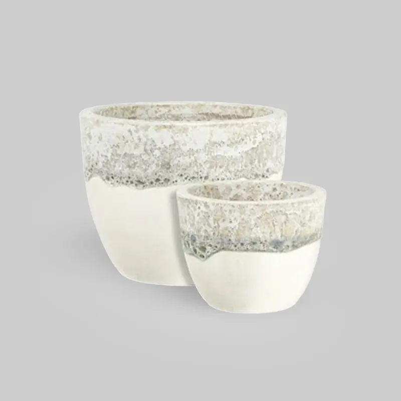 Maceta Mica Machu Blanco Popular