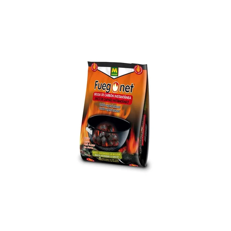 Carbón vegetal para Barbacoa Autoencendido Fuegonet Massó Oferta Limitada