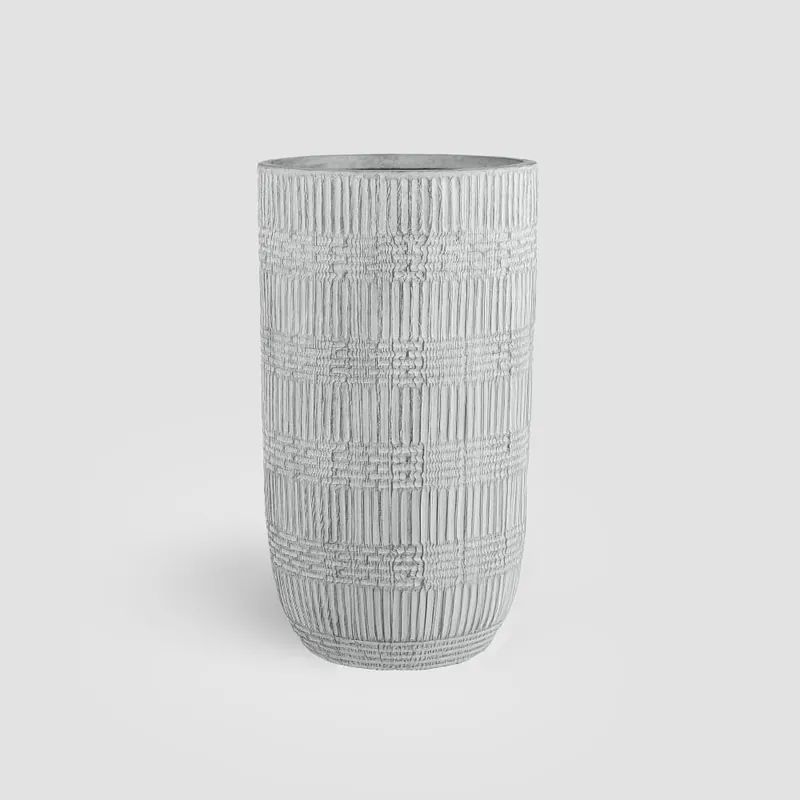 Súper Precio Maceta alta Mica Fjord gris