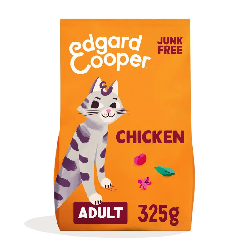 Comida seca Premium para gatitos (sabor pollo) Edgard&Cooper Alta Calidad