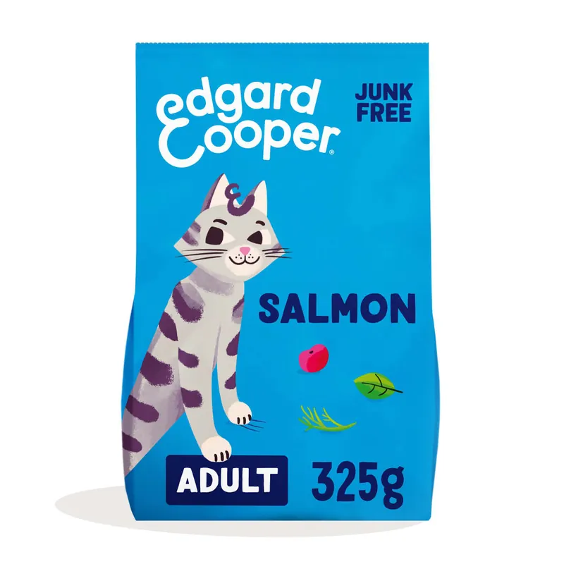 Comida seca Premium para gatos adultos (sabor salmón) Edgard&Cooper Garantía Incluida
