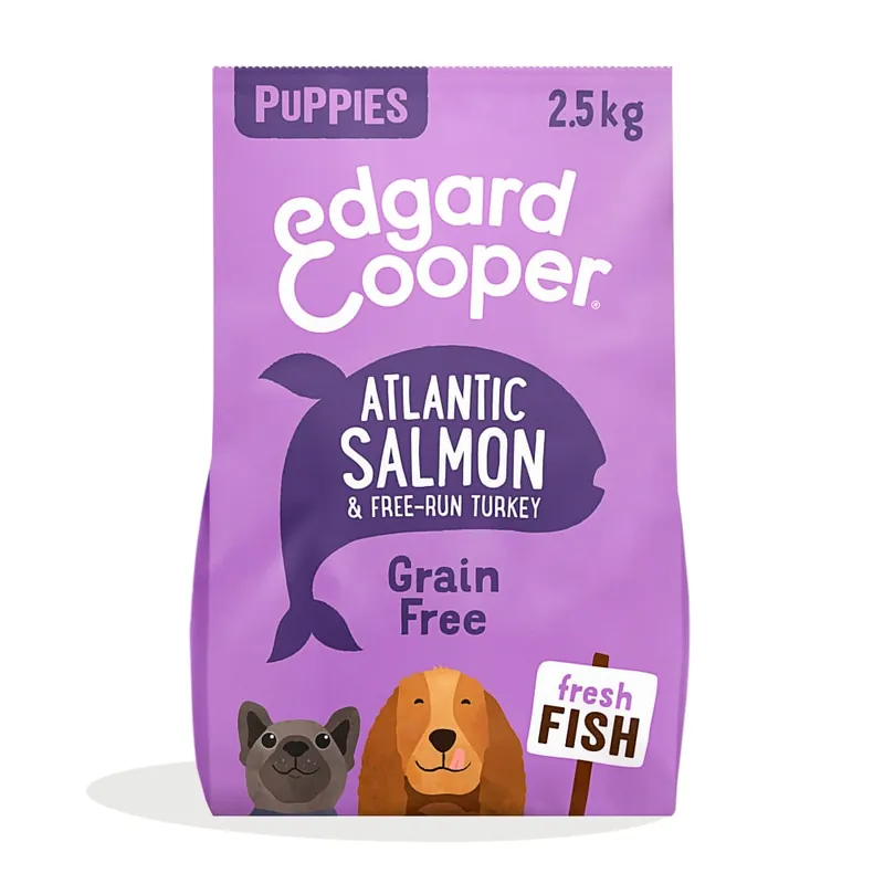 Pienso de salmón y pavo sin cereales para cachorros Edgard&Cooper Compra Ahora
