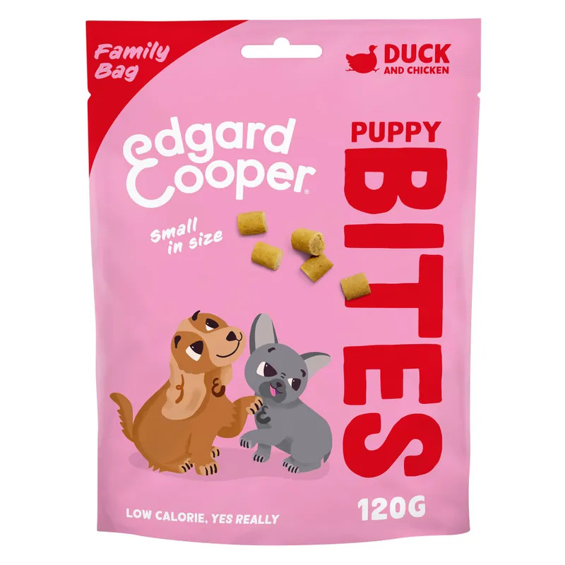 Lujoso Bocaditos de pato frescos para cachorros (bolsa familiar) Edgard&Cooper