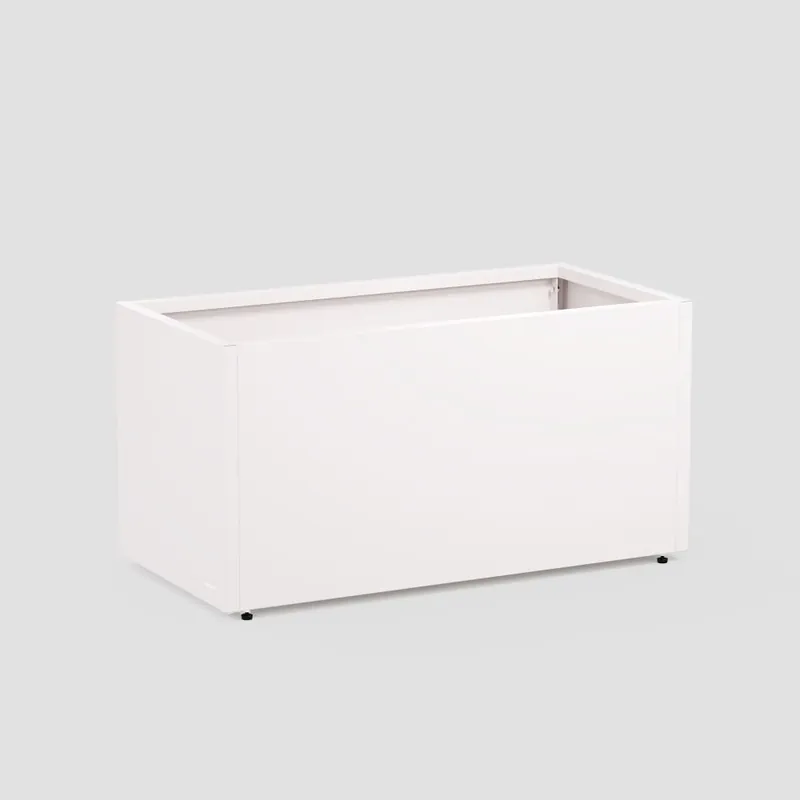 Herstera Metal Planter - Jardinera METAL PLANTER 50 blanco luna Moderno