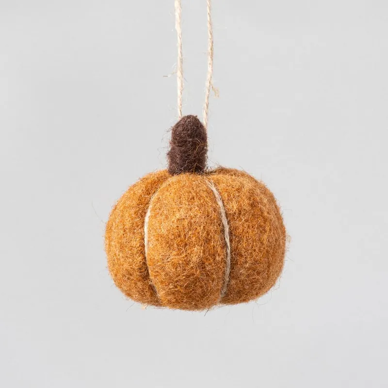 Adorno Colgante Calabaza de Fieltro con cuerda Solo Hoy