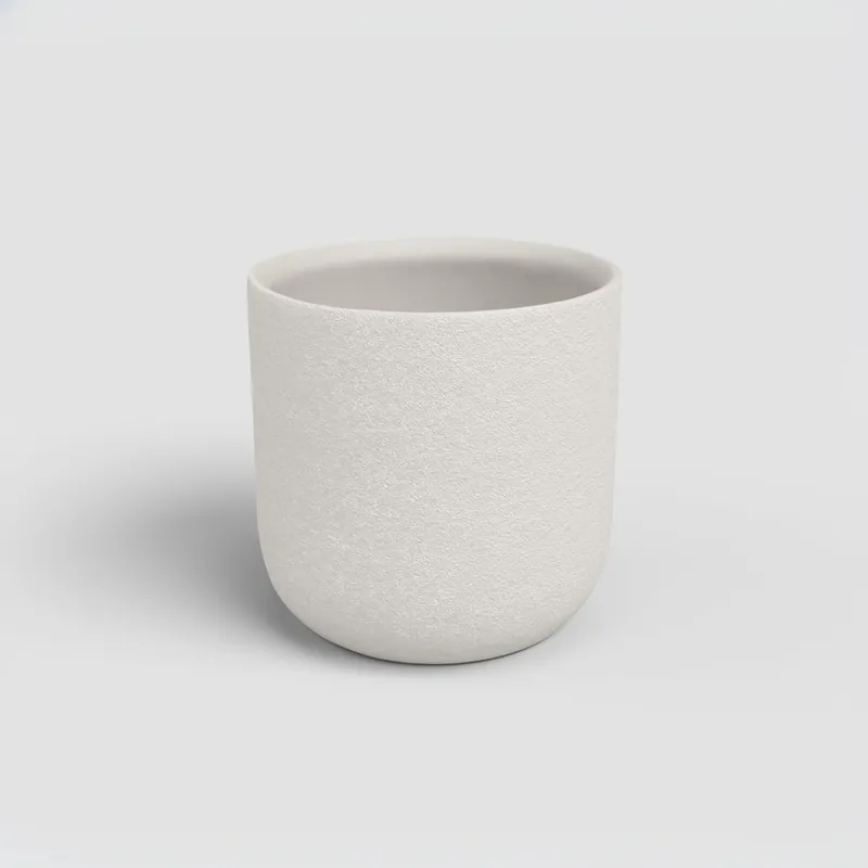 Maceta de Interior Artevasi Atlas crema mate Solo Por Tiempo Limitado