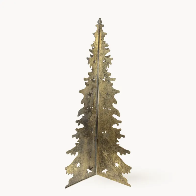 Abeto de Metal Dorado Antiguo (Ø 60,5 x 118 cm) Última Oportunidad
