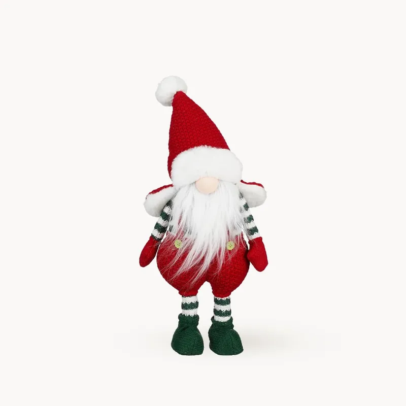 Directo De Fábrica Gnomo Navideño Rojo 12x18x51 cm
