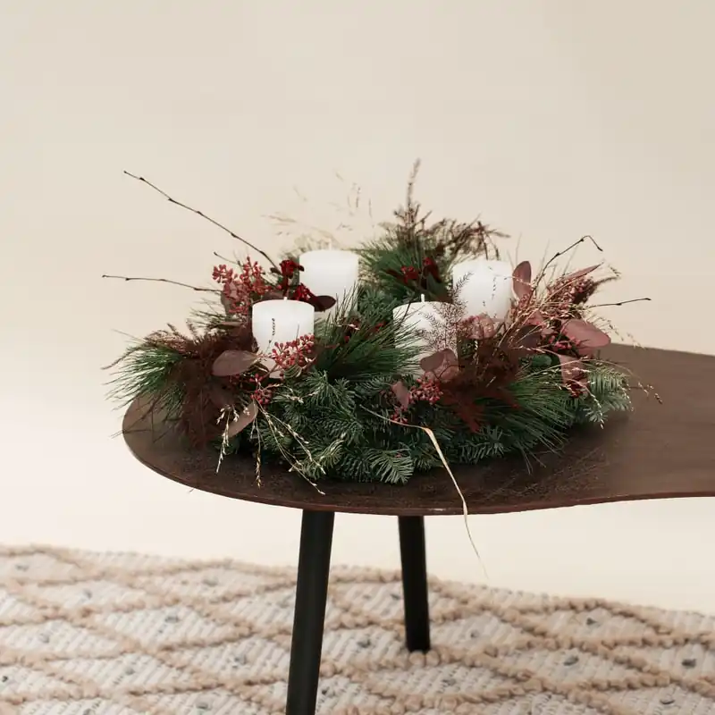 Navidad Palazzo Chic - Corona natural de Adviento Más Vendido