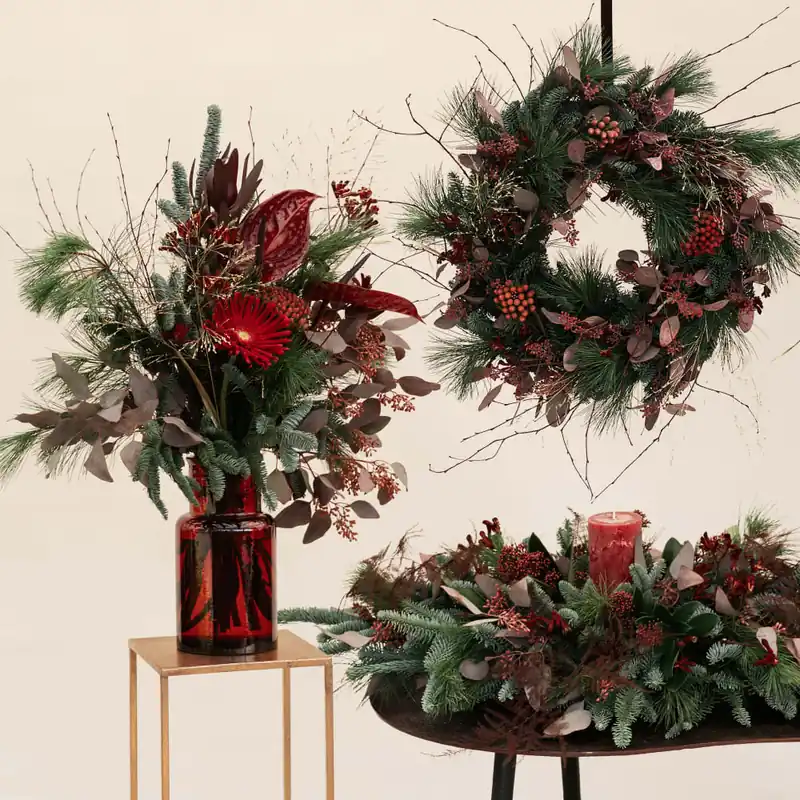 Marca Reconocida Navidad Palazzo Chic - Pack Corona + Centro + Ramo