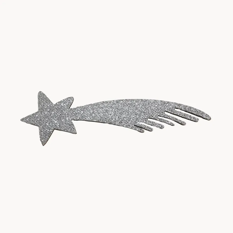 Mejor Precio Estrella plateada brillante 20 cm para Belén o árbol