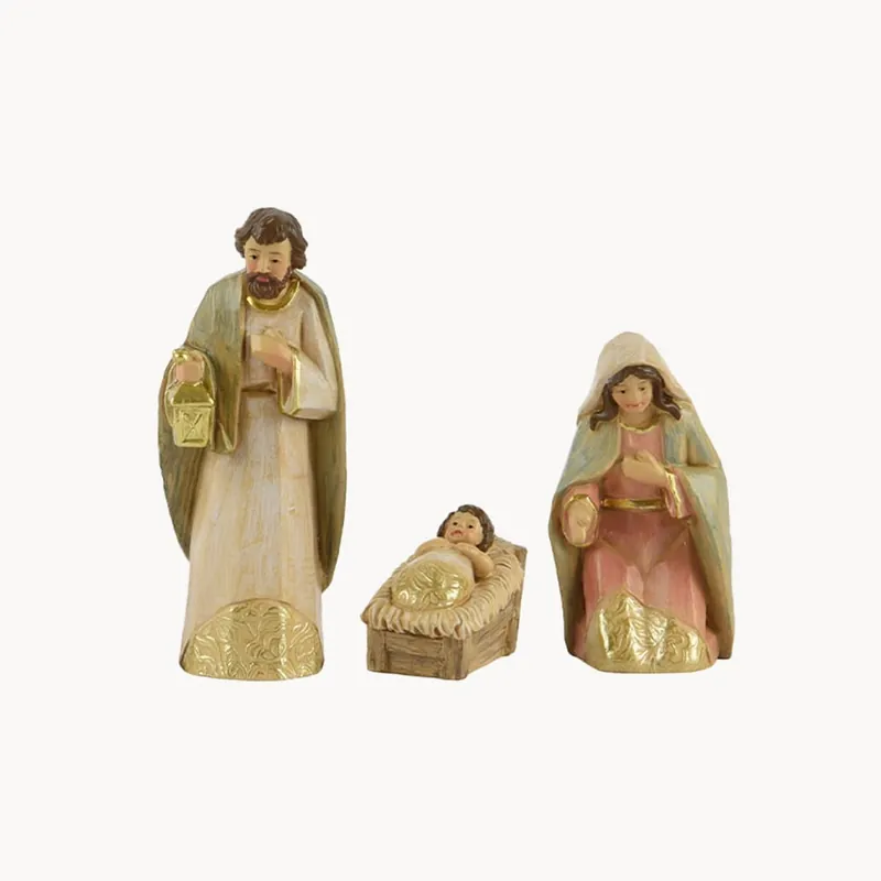 Nacimiento dorado 8 figuras 20 cm para Belén Garantía Incluida