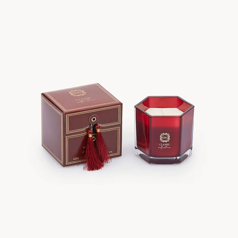 Vela perfumada clásica roja Ø8,5 cm Auténtico