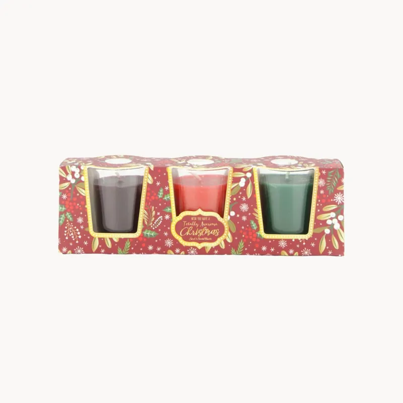 Set 3 velas perfumadas vainilla en cristal Envío Internacional