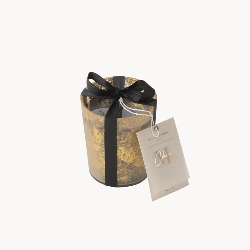 Oferta Especial Vela perfumada dorado/negro Ø10 cm