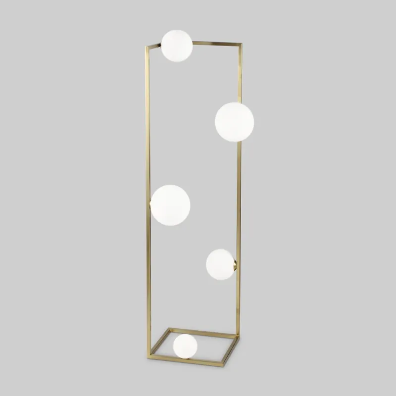 Última Oportunidad IDEAL LUX ANGOLO PT5 LÁMPARA DE PIE LATÓN