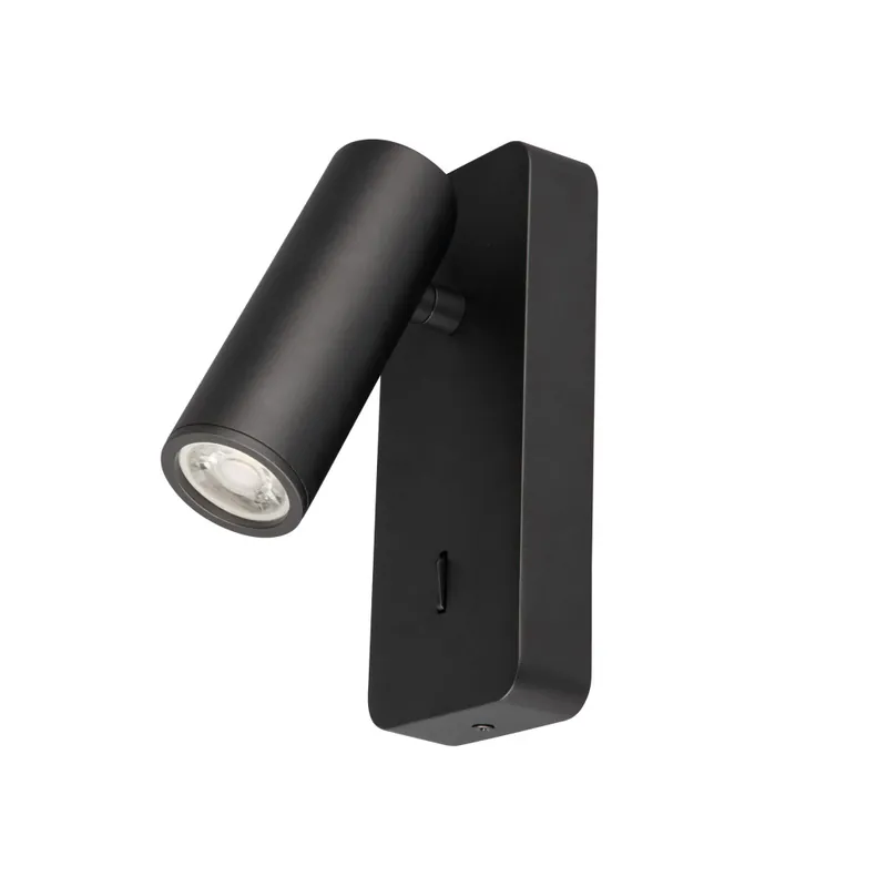 Promoción Exclusiva MANTRA NOTTE Aplique Lector Mini GU10 Negro