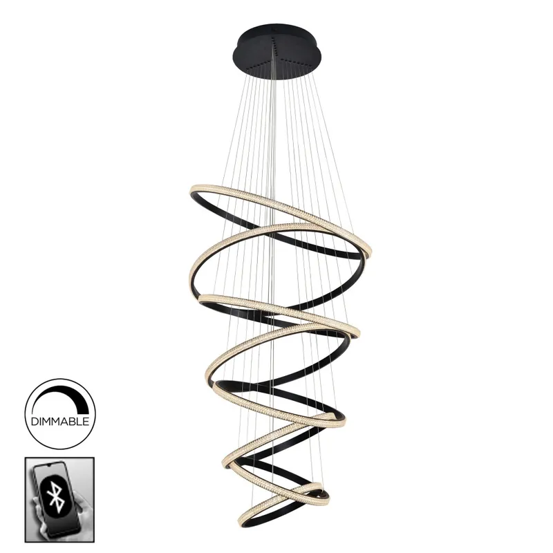 Alta Calidad SCHULLER RING COLGANTE NEGRO 3000K DIMABLE