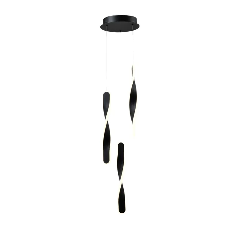 SCHULLER TWIST Lámpara Colgante 3L Negro Oferta Especial