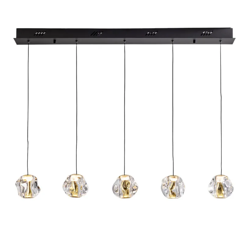 SCHULLER ZARIA Colgante Lineal Negro-Oro-Transparente Compra Ahora