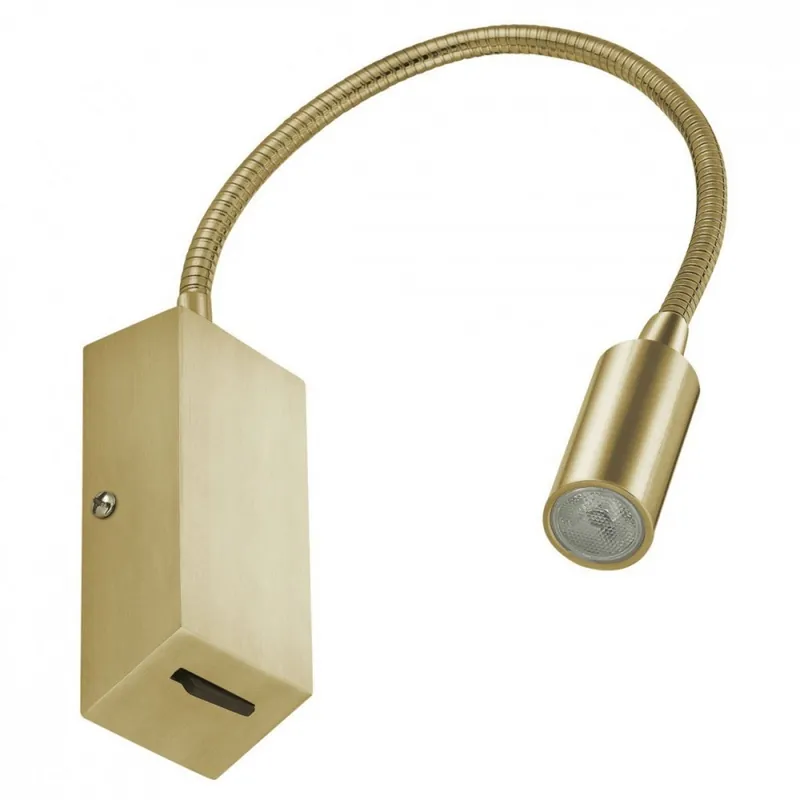 Última Oportunidad EXO LIGHTING LEIDEN LED Aplique lector oro mate