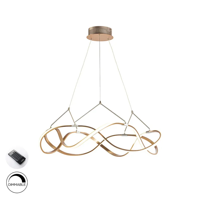 SCHULLER MOLLY Colgante oro rosa Ø80 dimable con mando Pedido Al Por Mayor