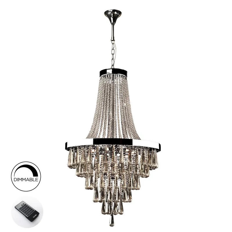 SCHULLER PALACE COLGANTE CROMO 22L DIMABLE Lujoso