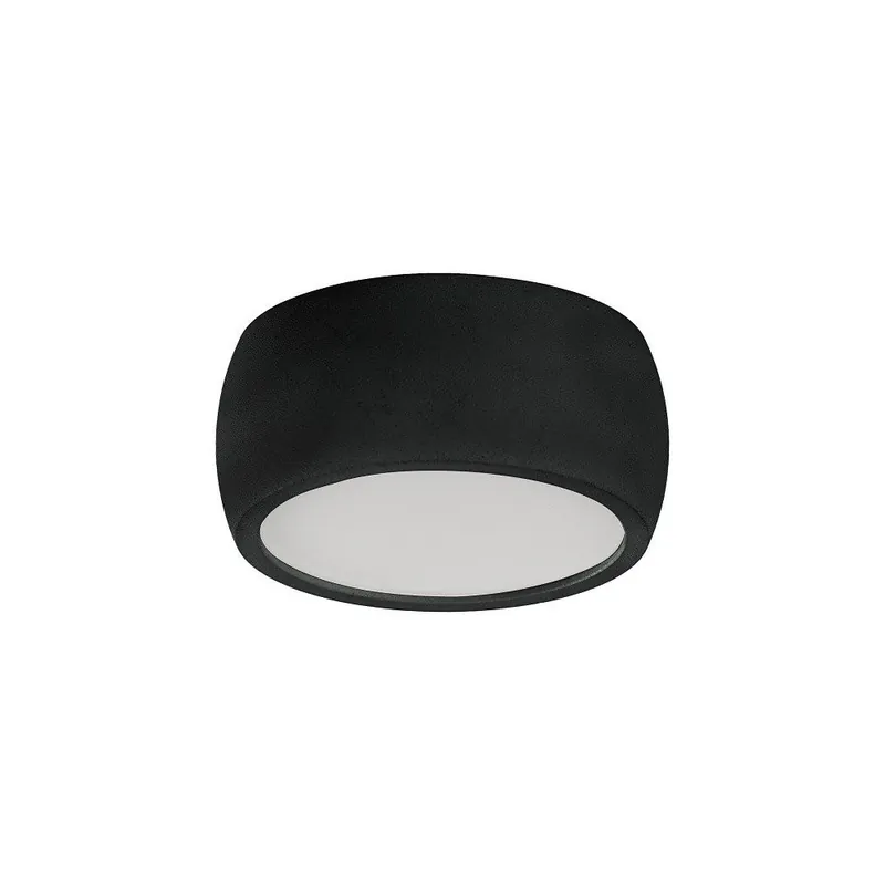 Auténtico INCOLAMP LÁMPARA PLAFÓN NEGRO LED 3000K