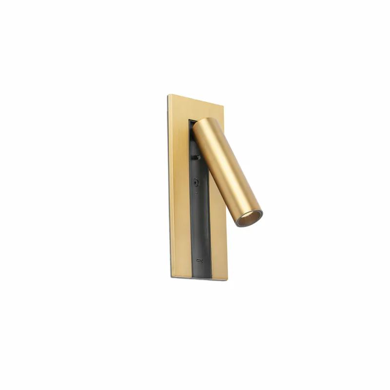 Auténtico FARO GABO USB Aplique Lector Bronce