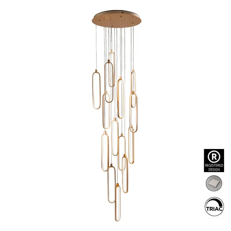 SCHULLER COLETTE Lámpara 14L Oro Rosa H500 Mayoreo