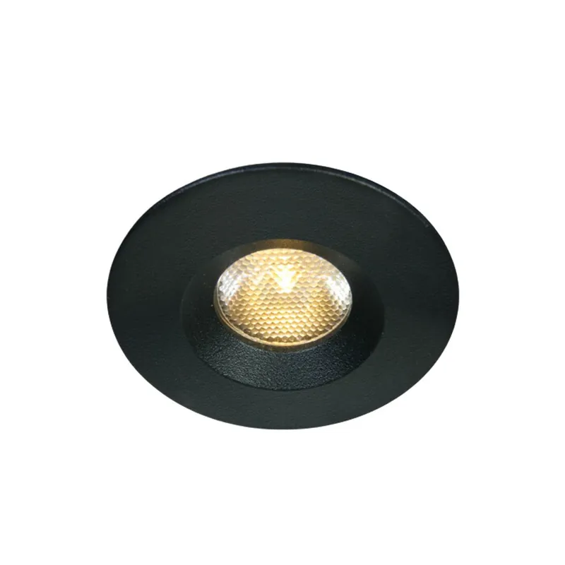 Alta Calidad ONE LIGHT Empotrable Negro Ø46 IP65