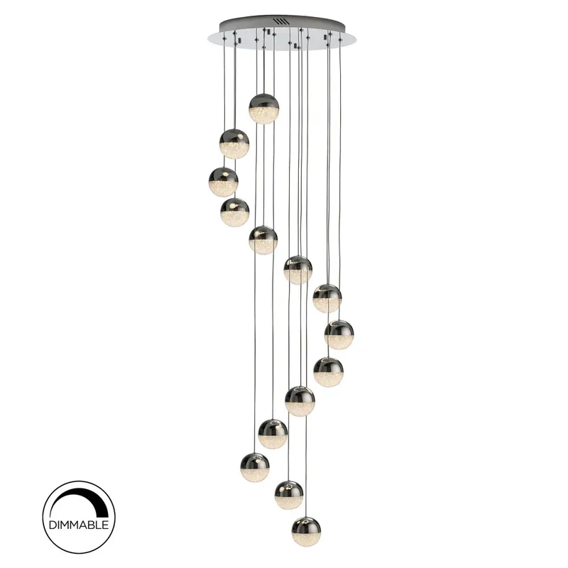 SCHULLER SPHERE CROMO colgante 14L Ø50 dimable Última Versión