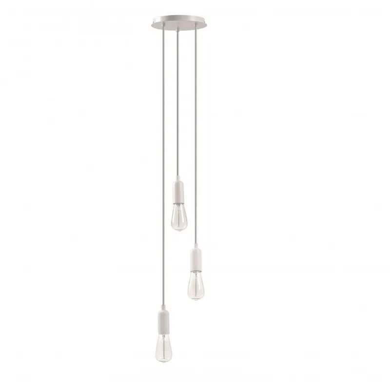 Auténtico EXO LIGHTING A TU ESTILO Colgante blanco, negro o cromo 3L