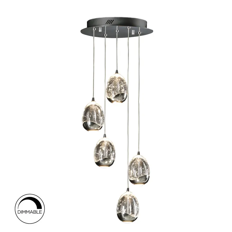 SCHULLER ROCÍO COLGANTE CROMO 5L dimable Pago Seguro
