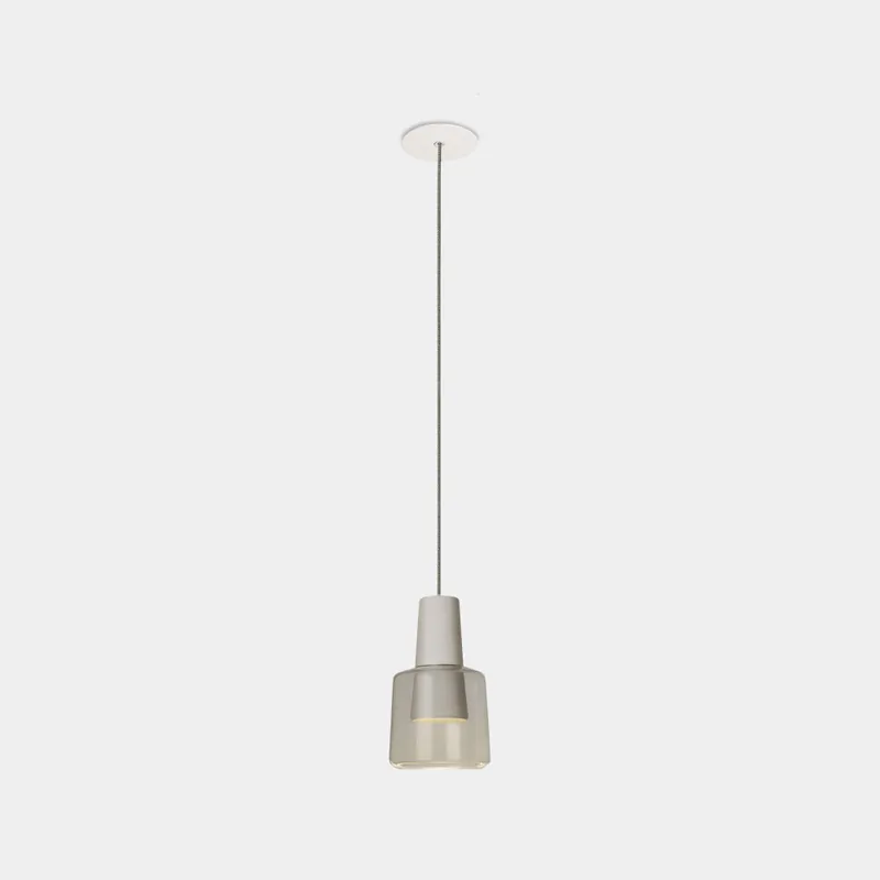 Promoción Exclusiva LEDSC4 KHOI Recessed Colgante Blanco-Transparente