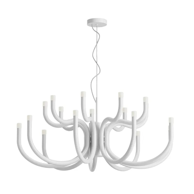 REDO LUXOR 960 Candelabro de Techo Blanco Brillo Precio Económico