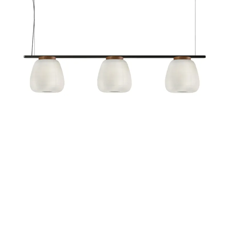 Profesional B.LUX MISKO SH3 S25 Colgante Negro-Nogal