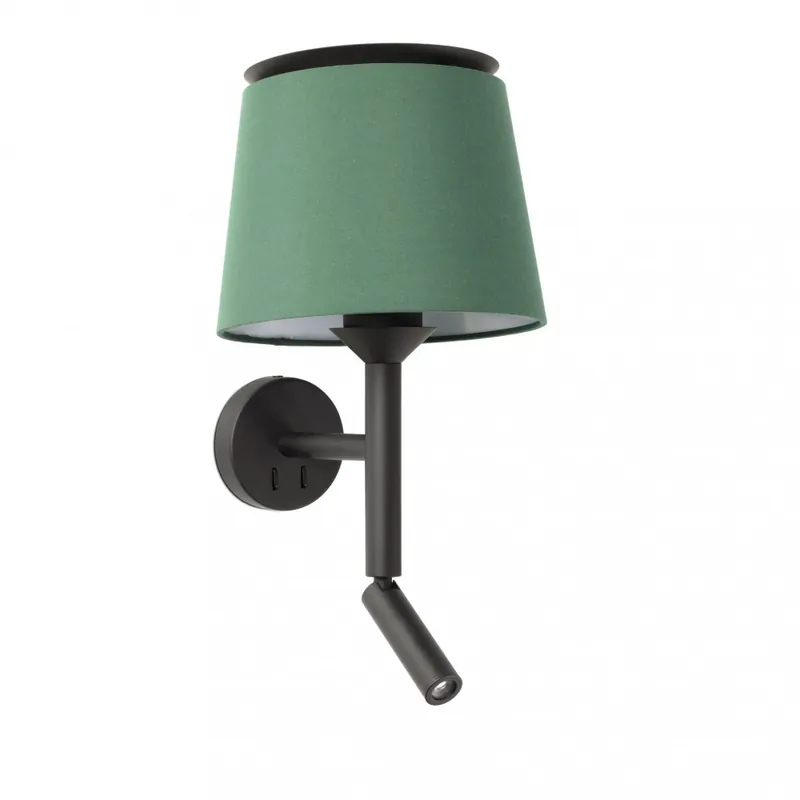 Solo Hoy FARO SAVOY Lámpara aplique con lector p/verde
