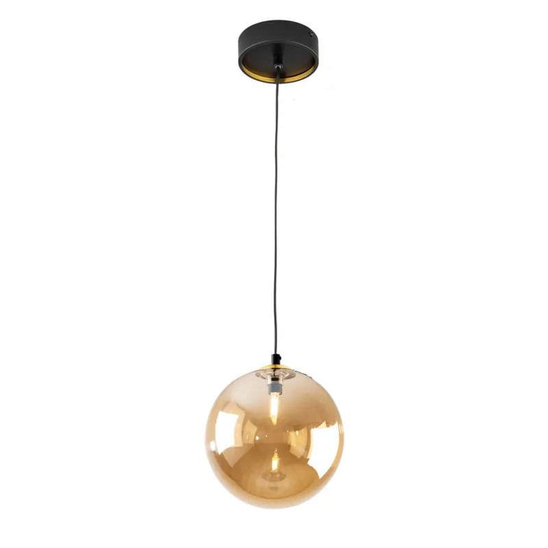 SCHULLER DARK COLGANTE NEGRO-ÁMBAR Ø200 A Buen Precio