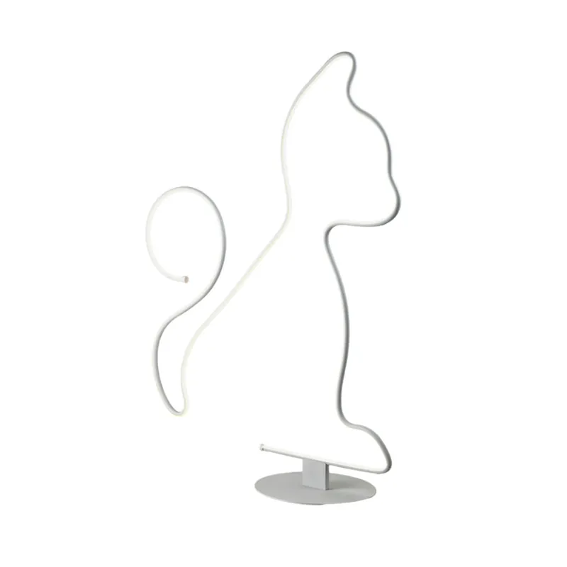 Auténtico SCHULLER CAT Pie de Salón Blanco