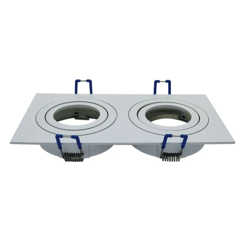 Última Versión LIGHTED Empotrable Doble Blanco GU10
