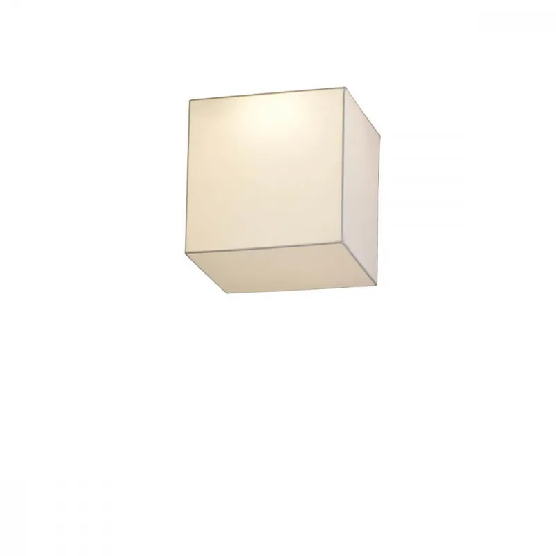 Artesanal OLE LIGHTING BLOCK Plafón Tela Blanco 30cm