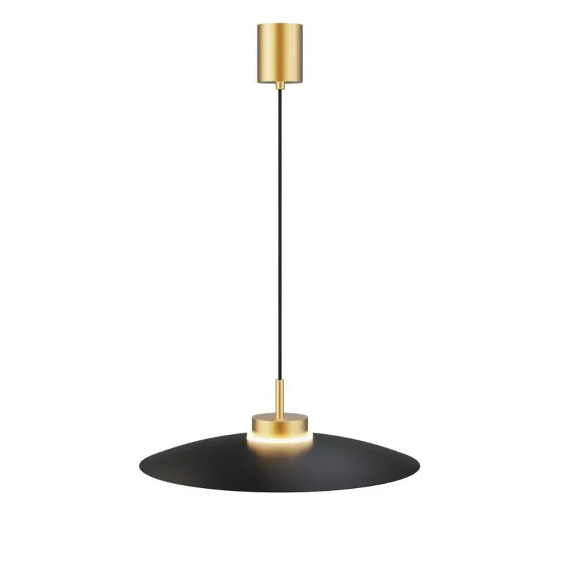 SULION CARMEN Colgante Negro/Oro Ø50 Lujoso