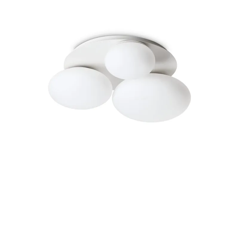Rebajas IDEAL LUX NINFEA PL3 PLAFÓN BLANCO