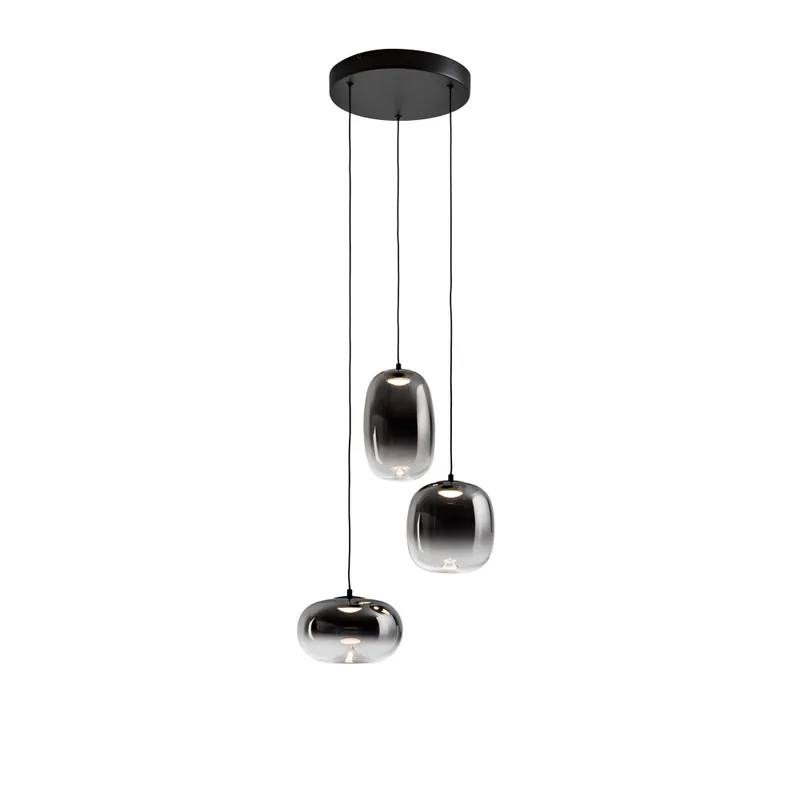 Bestseller SCHULLER ONICE Colgante 3L Negro-Smoky D30